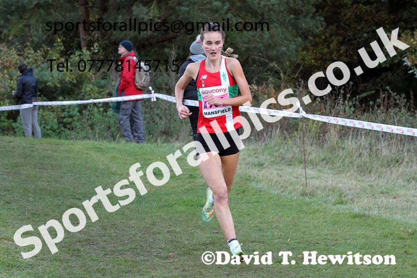 Senior womens 2021 National Cross Country Relays, Berry Hill Park, Mansfield. Photo: David T. Hewitson/Sports for All Pics